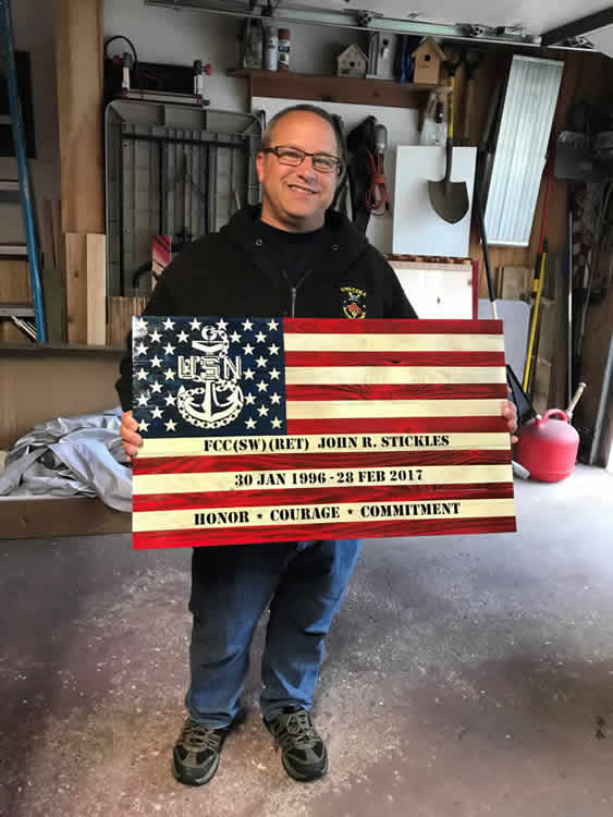 Custom American Flag wall art